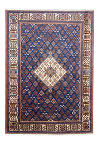 Tapis persan - Nomadic - 318 x 229 cm - bleu