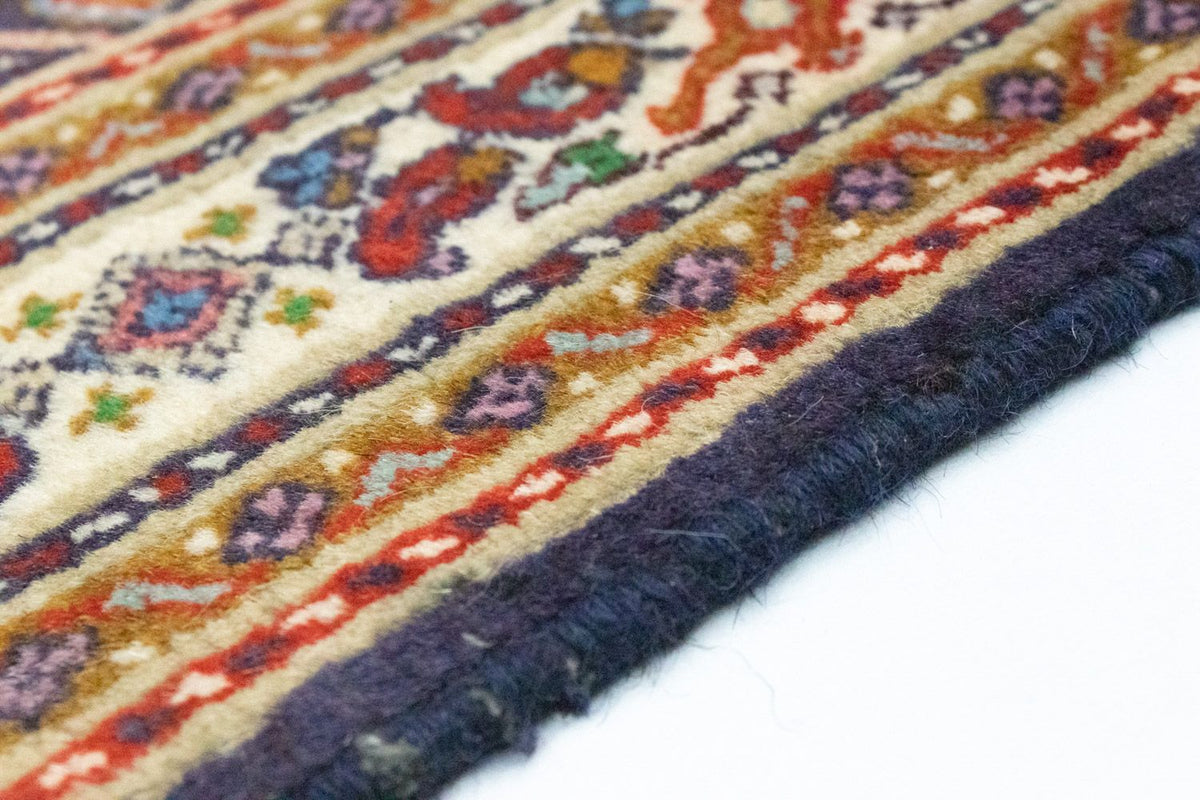 Tapis de couloir Tapis persan - Bidjar - 197 x 57 cm - bleu