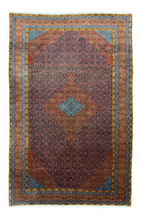 Tapis persan - Classique - 305 x 195 cm - bleu