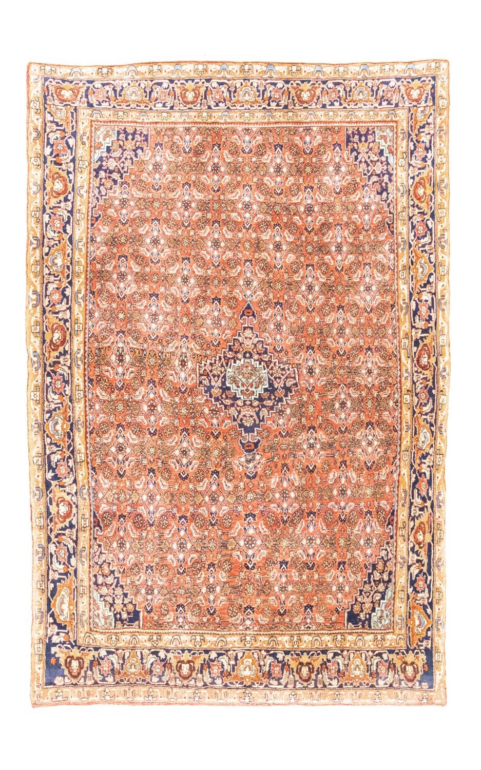 Tapis persan - Bidjar - 222 x 150 cm - rouille