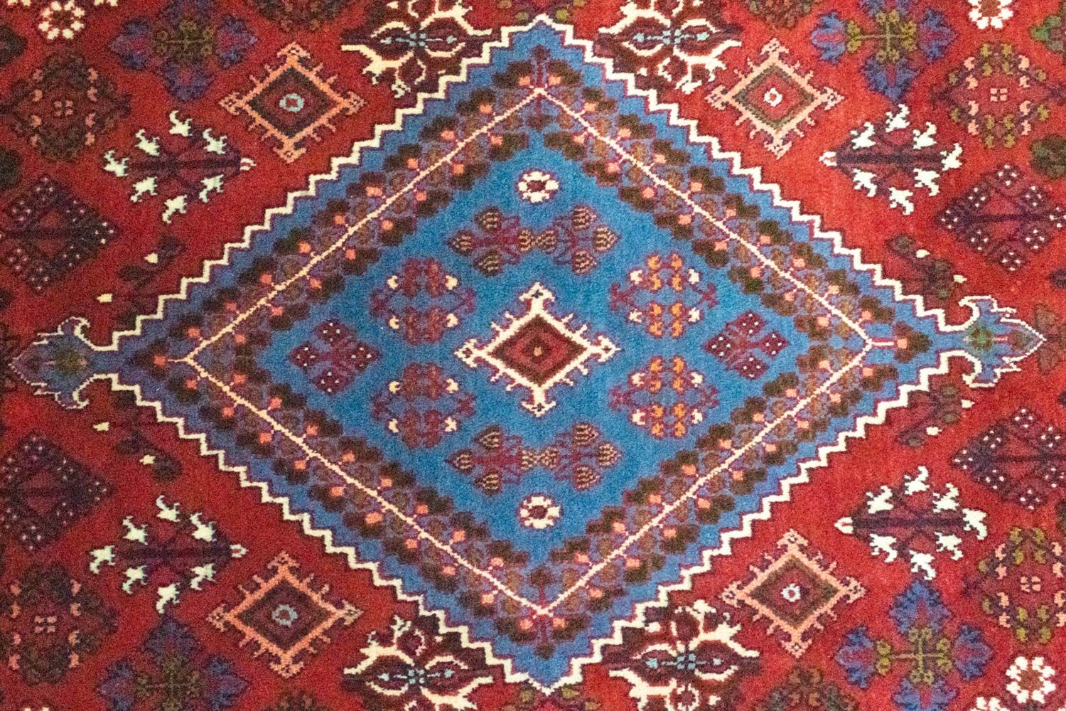Tapis persan - Nomadic - 317 x 215 cm - rouge