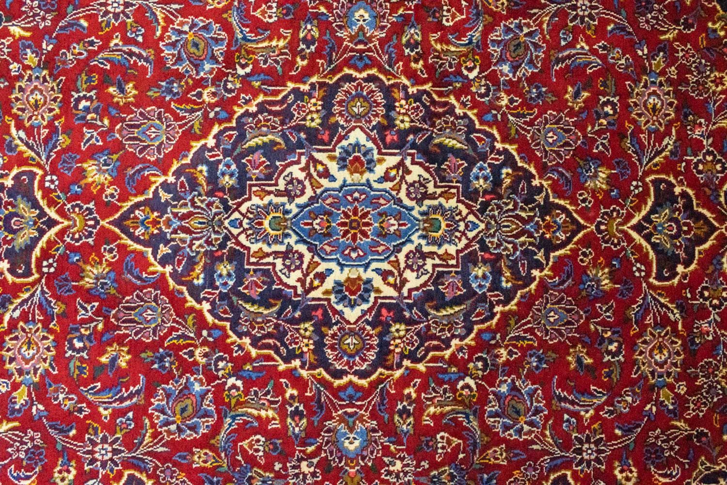 Tapis persan - Keshan - 222 x 140 cm - rouge