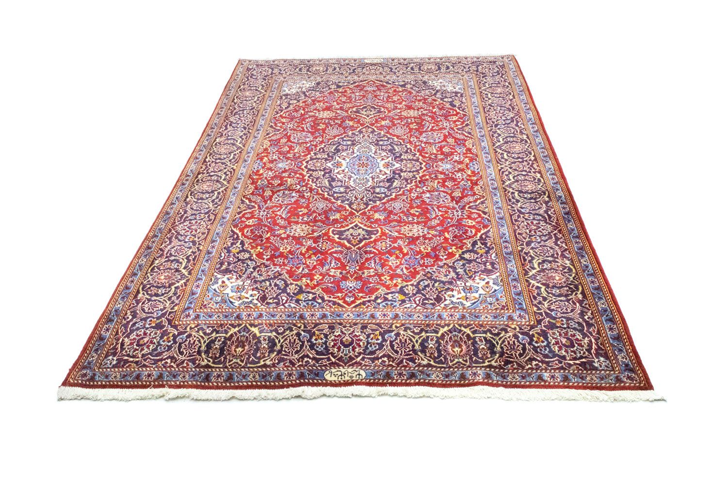 Tapis persan - Keshan - 222 x 140 cm - rouge