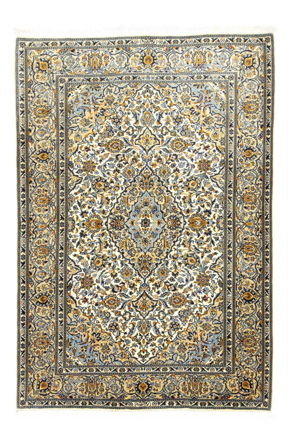 Tapis persan - Keshan - 210 x 143 cm - beige