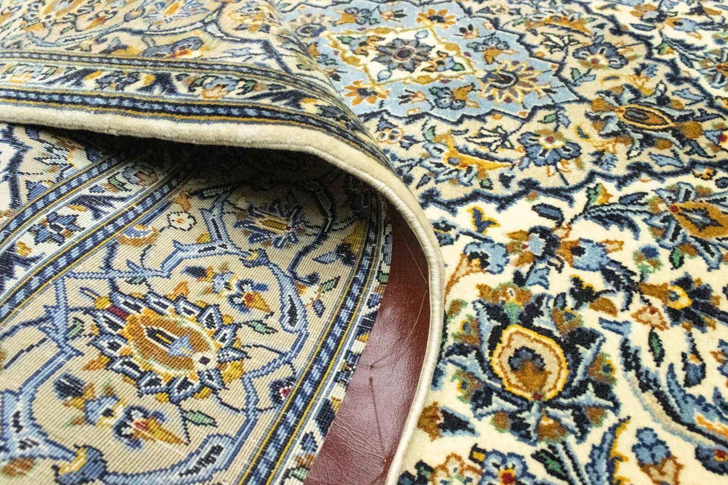 Tapis persan - Keshan - 210 x 143 cm - beige