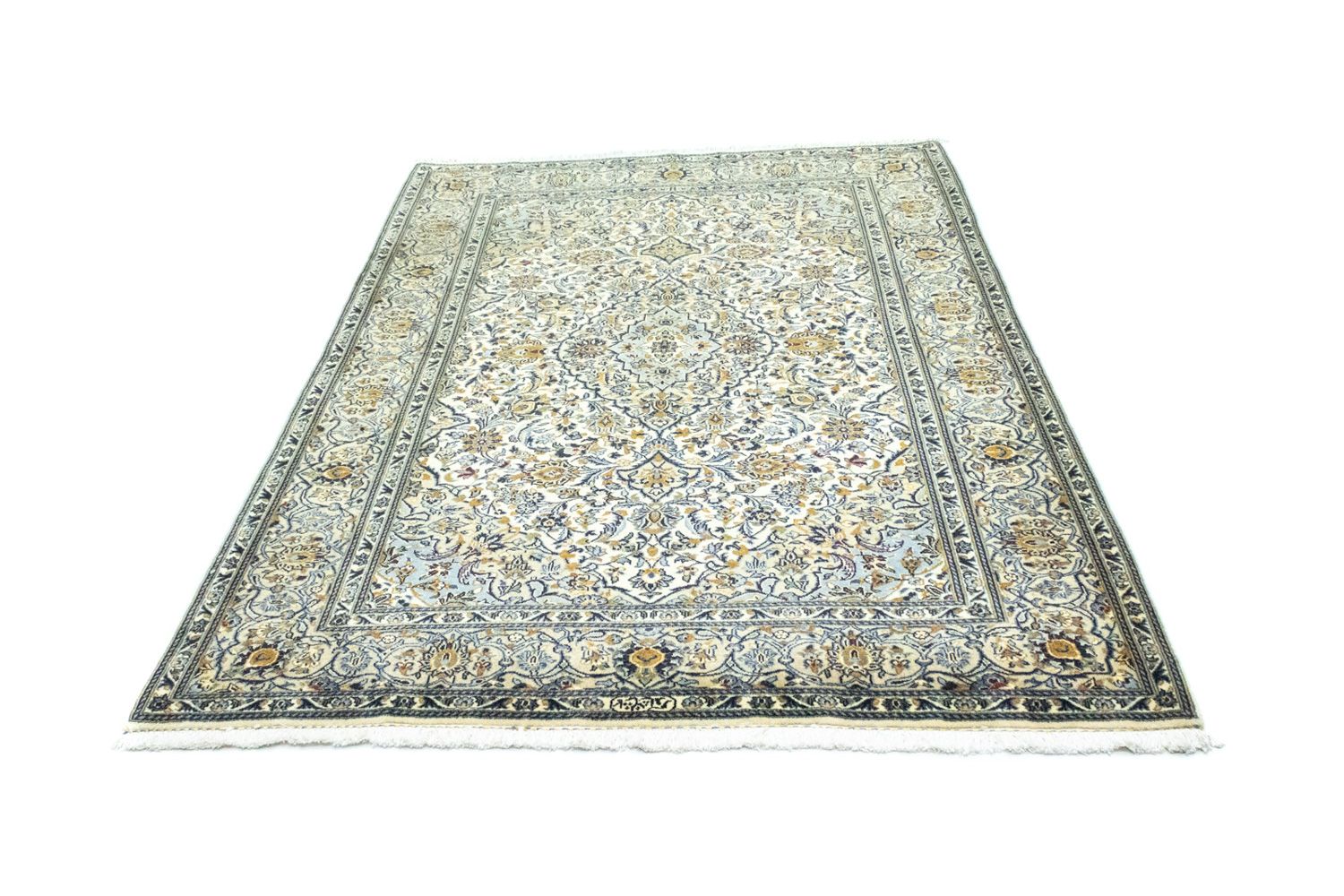 Tapis persan - Keshan - 210 x 143 cm - beige