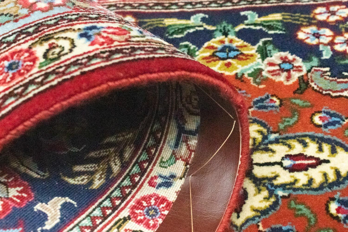 Tapis de couloir Tapis persan - Ghom - 164 x 51 cm - bleu