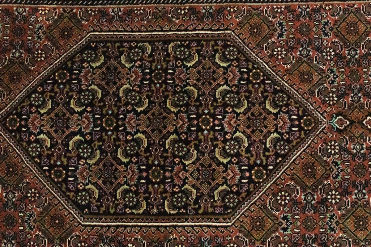 Tapis de couloir Tapis persan - Bidjar - 237 x 69 cm - marron
