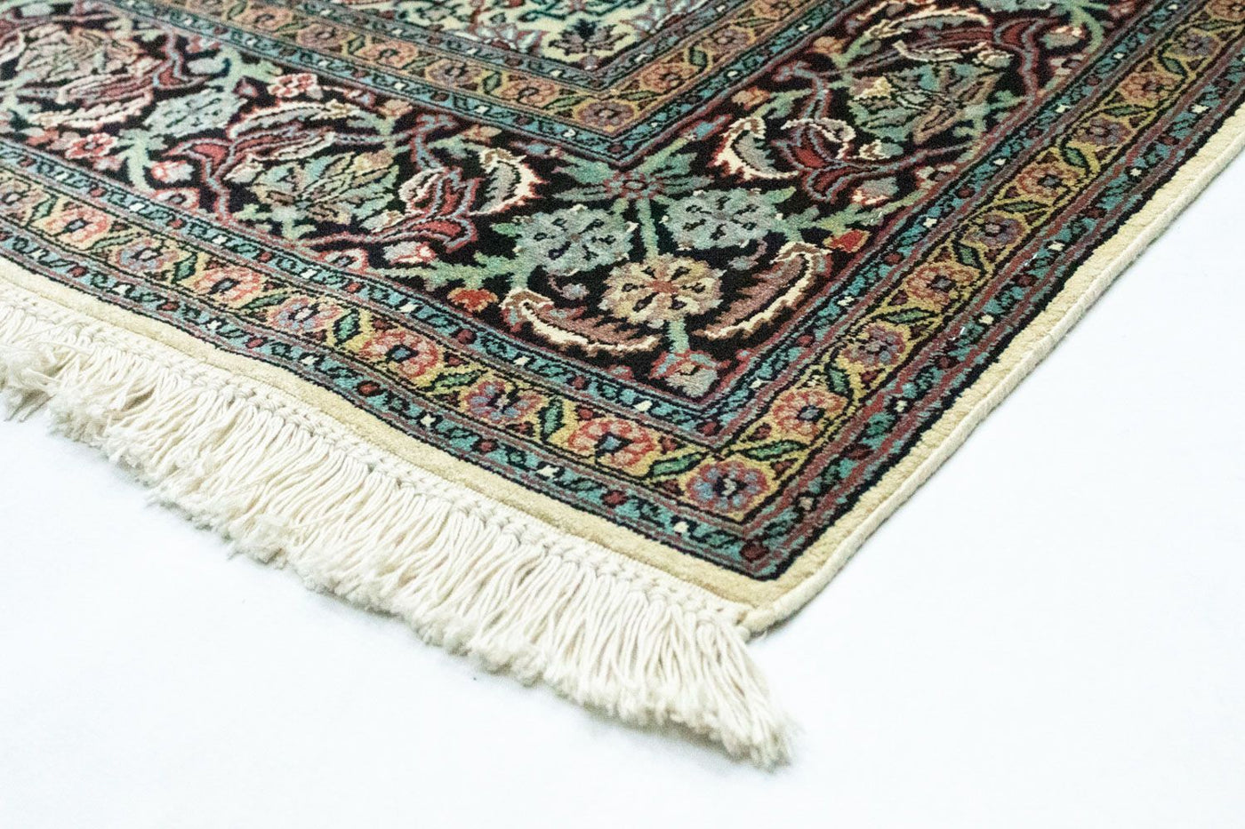 Tapis en soie du Cachemire Tapis 218x153cm - Tapis oriental