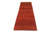Tapis de couloir Tapis Gabbeh - Loribaft Persan - 266 x 70 cm - rouge