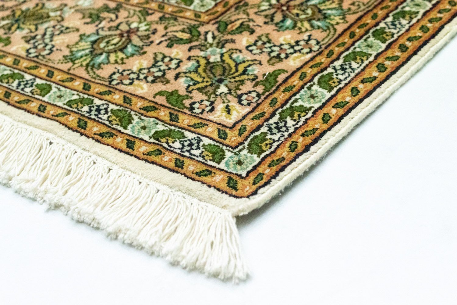 Tapis en soie - Soie du Cachemire - 183 x 125 cm - beige
