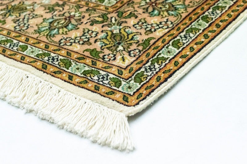 Tapis en soie - Soie du Cachemire - 183 x 125 cm - beige
