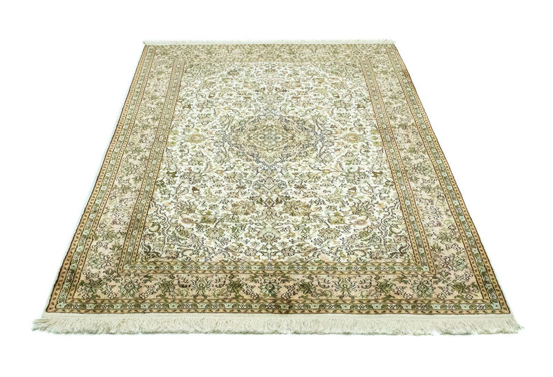 Tapis en soie - Soie du Cachemire - 183 x 125 cm - beige