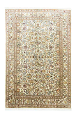 Tapis en soie - Soie du Cachemire - 274 x 184 cm - beige