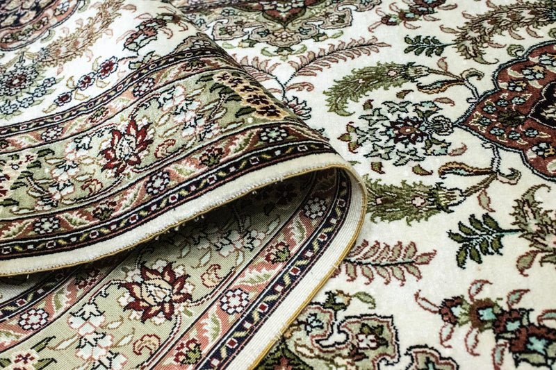 Tapis de couloir Tapis oriental - Hereke - 305 x 76 cm - beige