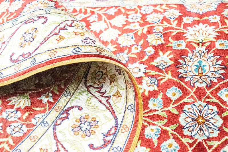 Tapis de couloir Tapis oriental - Hereke - 300 x 78 cm - rouge