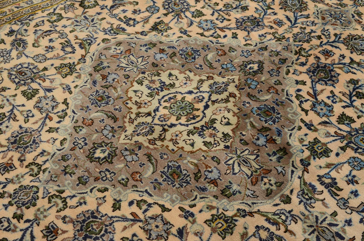 Tapis persan - Keshan - 341 x 237 cm - beige