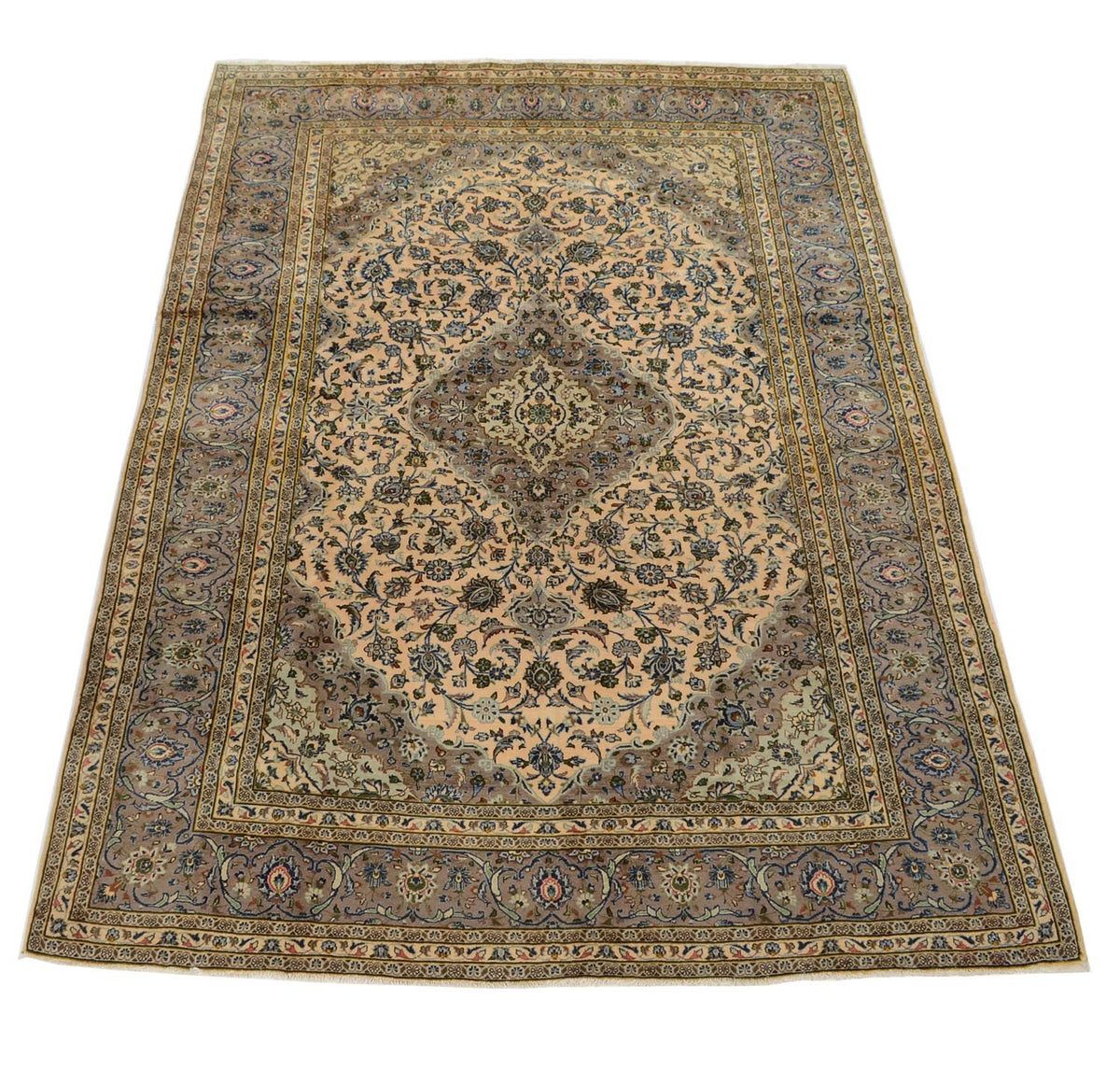 Tapis persan - Keshan - 341 x 237 cm - beige
