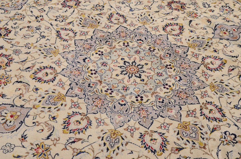 Tapis persan - Keshan - 351 x 253 cm - beige