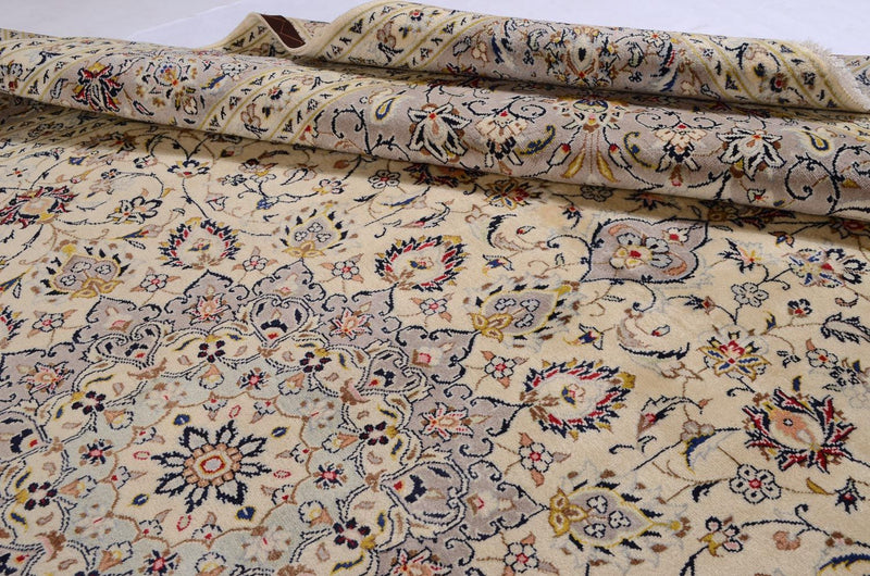 Tapis persan - Keshan - 351 x 253 cm - beige