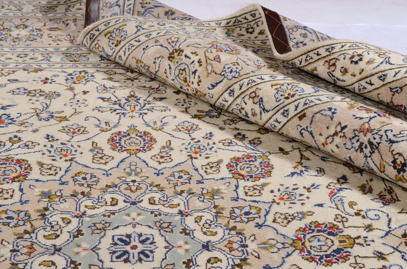 Tapis persan - Keshan - 350 x 248 cm - beige