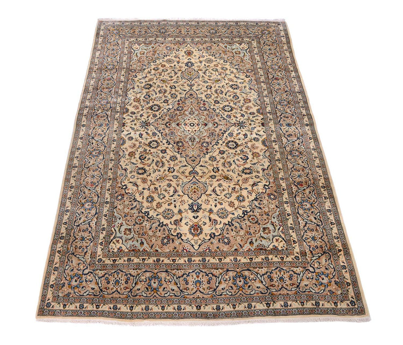 Tapis persan - Keshan - 379 x 241 cm - beige