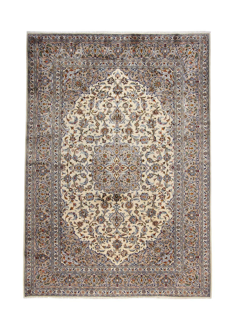 Tapis persan - Keshan - 342 x 243 cm - beige