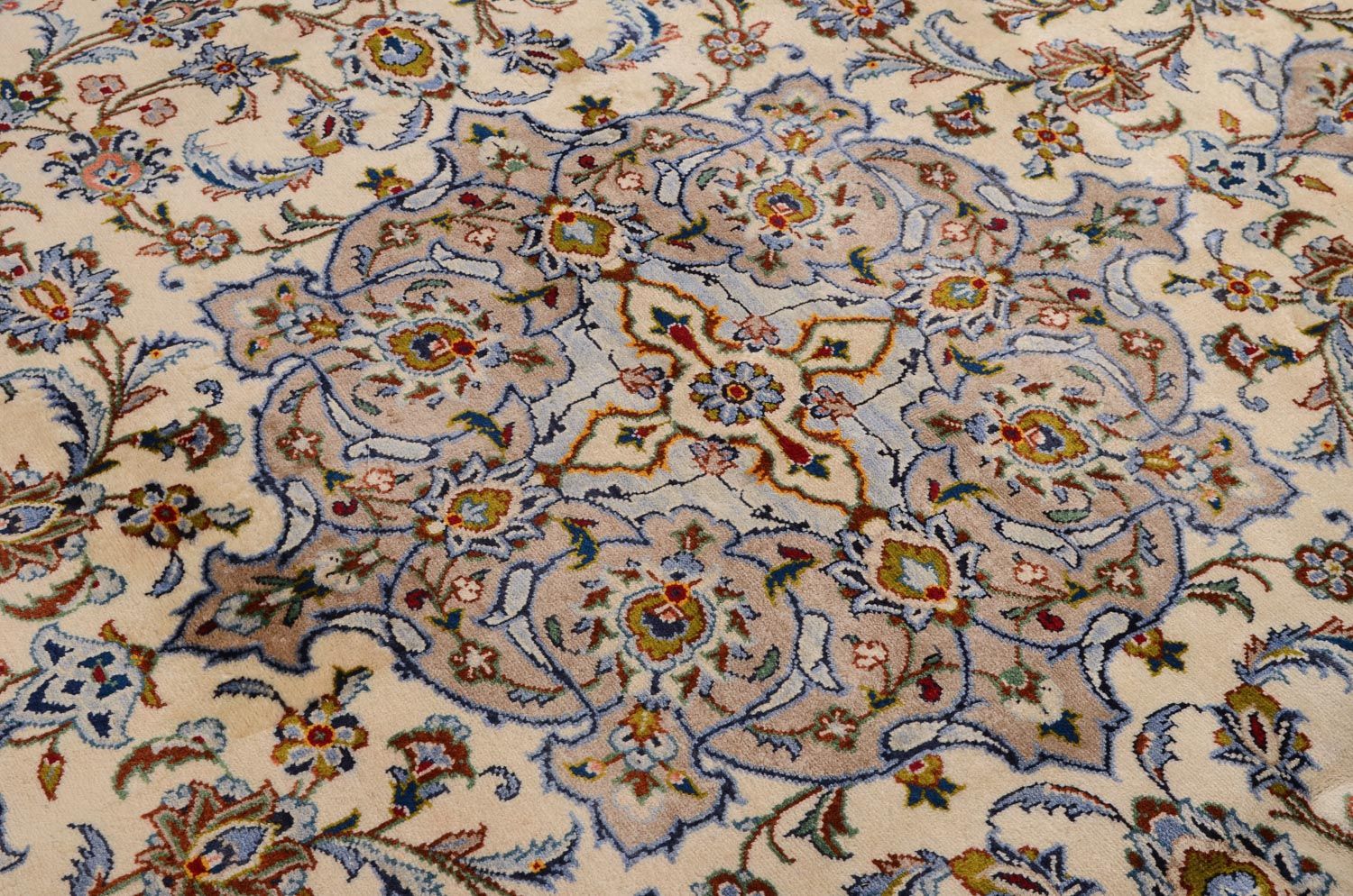 Tapis persan - Keshan - 342 x 243 cm - beige