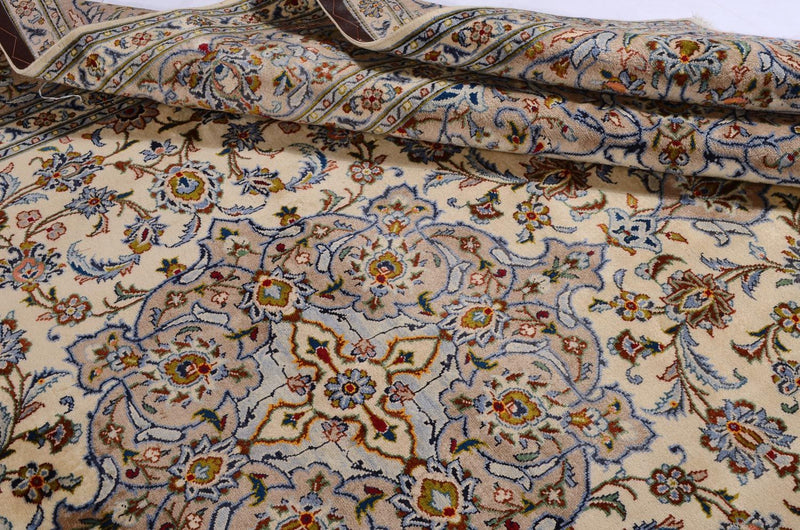 Tapis persan - Keshan - 342 x 243 cm - beige