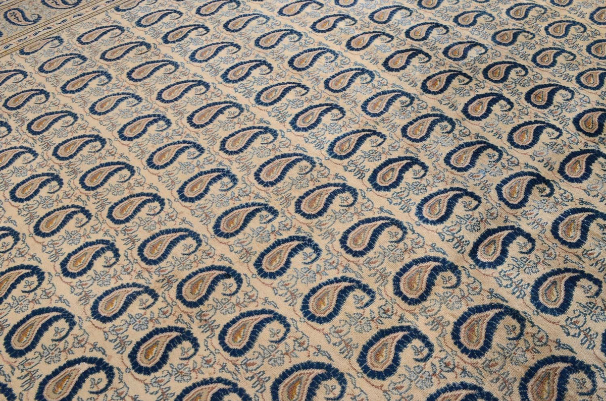 Tapis persan - Keshan - 366 x 268 cm - beige