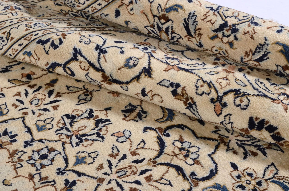 Tapis persan - Keshan - 343 x 242 cm - beige