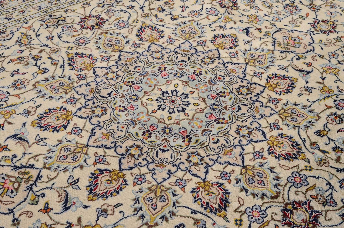 Tapis persan - Keshan - 361 x 247 cm - beige