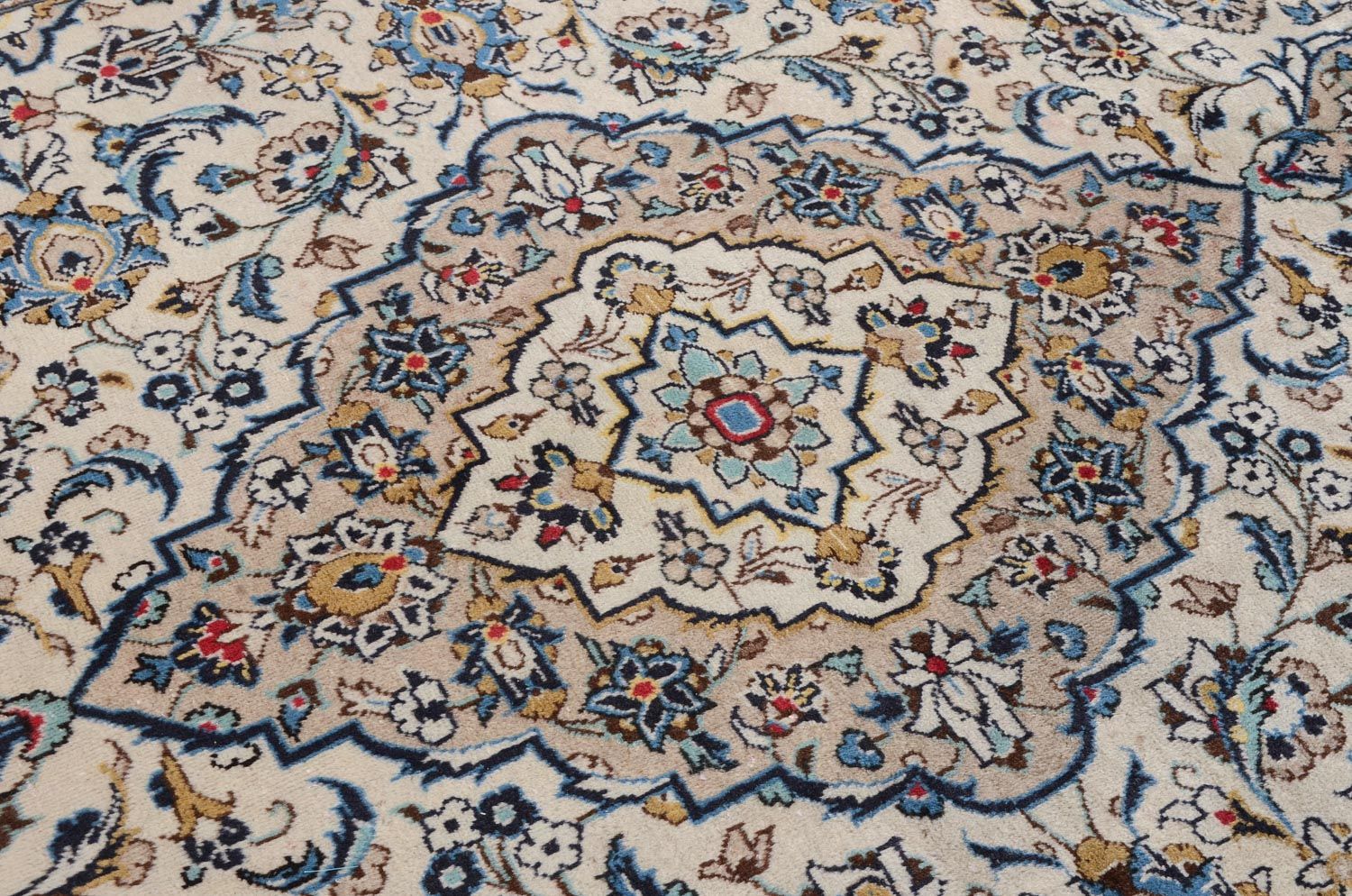 Tapis persan - Keshan - 300 x 198 cm - beige