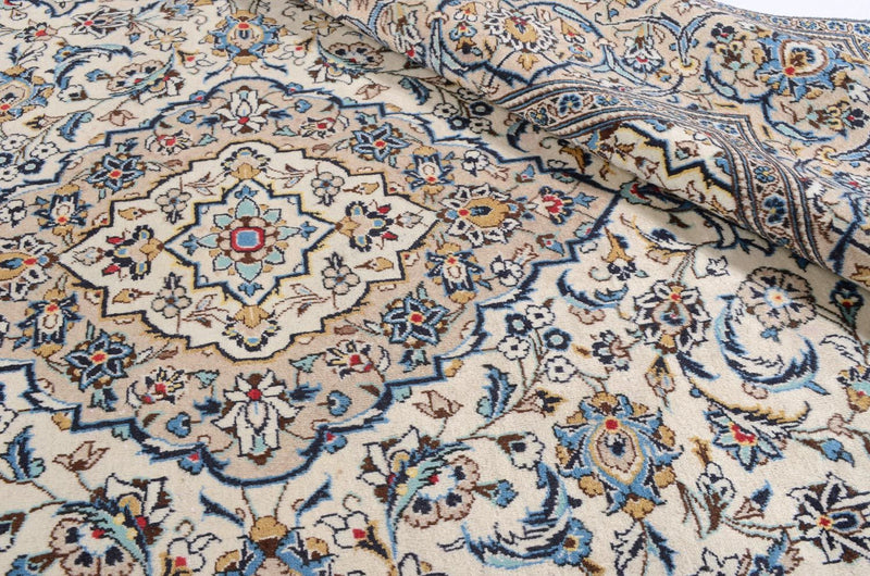 Tapis persan - Keshan - 300 x 198 cm - beige