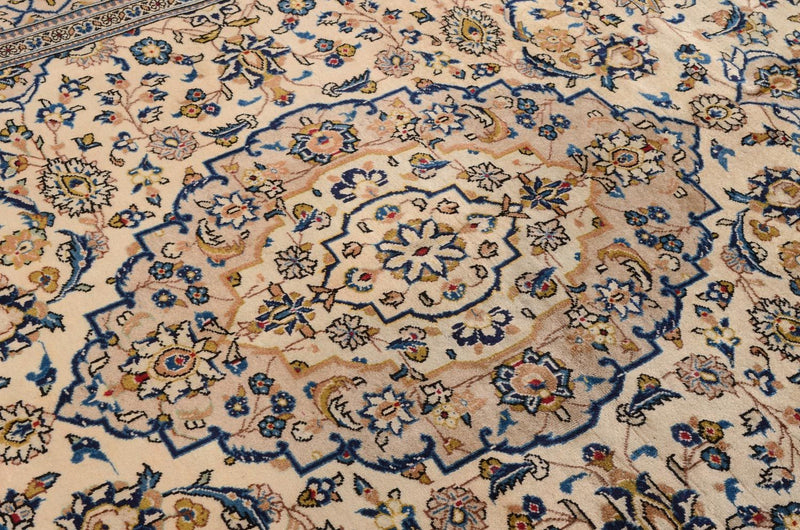 Tapis persan - Keshan - 305 x 198 cm - beige
