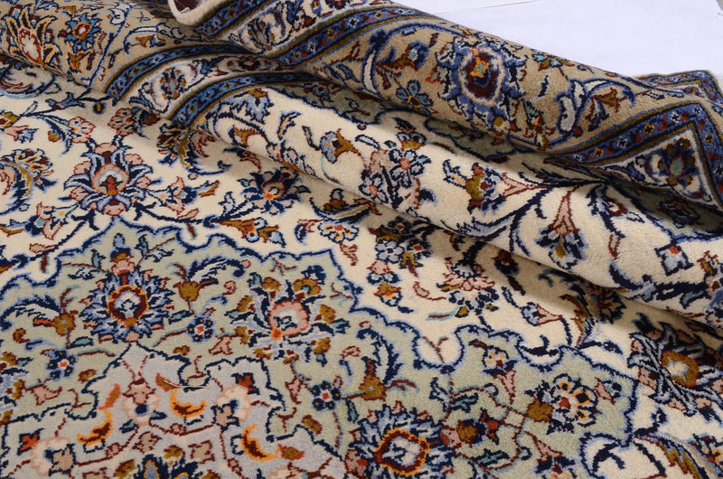 Tapis persan - Keshan - 398 x 300 cm - beige
