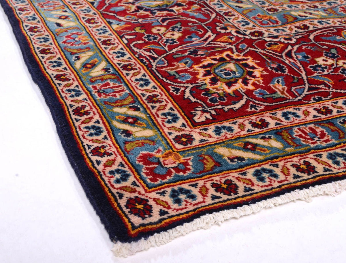 Tapis persan - Keshan - 368 x 246 cm - bleu