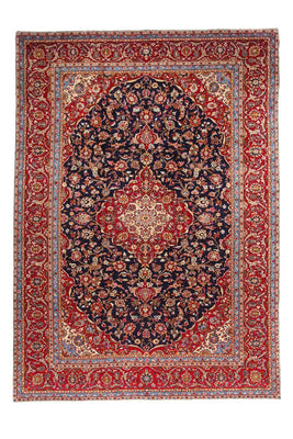 Tapis persan - Keshan - 403 x 290 cm - bleu