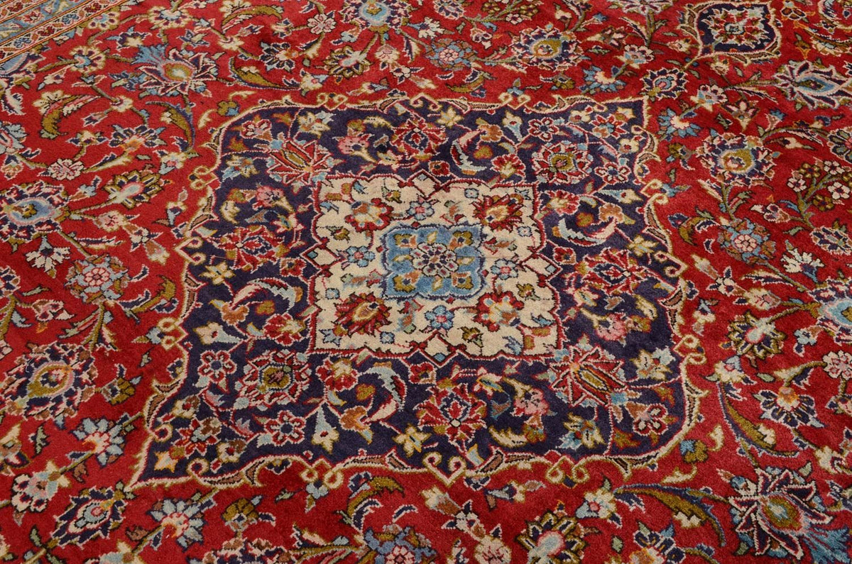 Tapis persan - Keshan - 366 x 244 cm - rouge