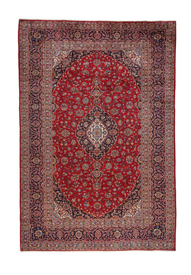 Tapis persan - Keshan - 359 x 242 cm - rouge
