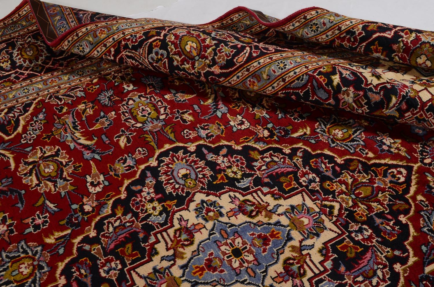 Tapis persan - Keshan - 342 x 251 cm - rouge