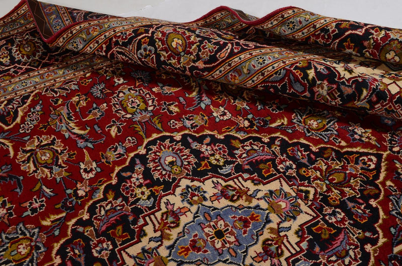 Tapis persan - Keshan - 342 x 251 cm - rouge