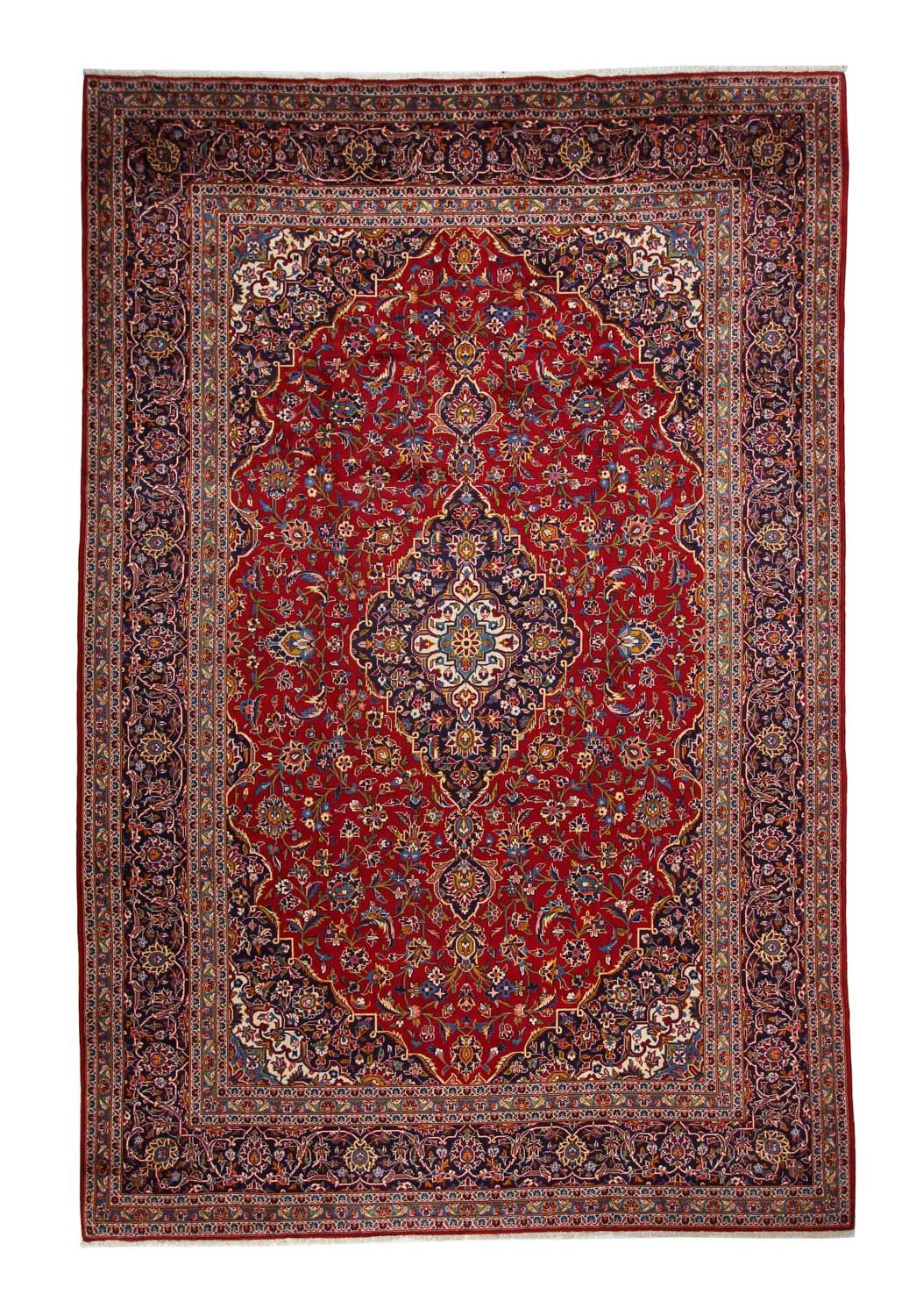 Tapis persan - Keshan - 378 x 253 cm - rouge