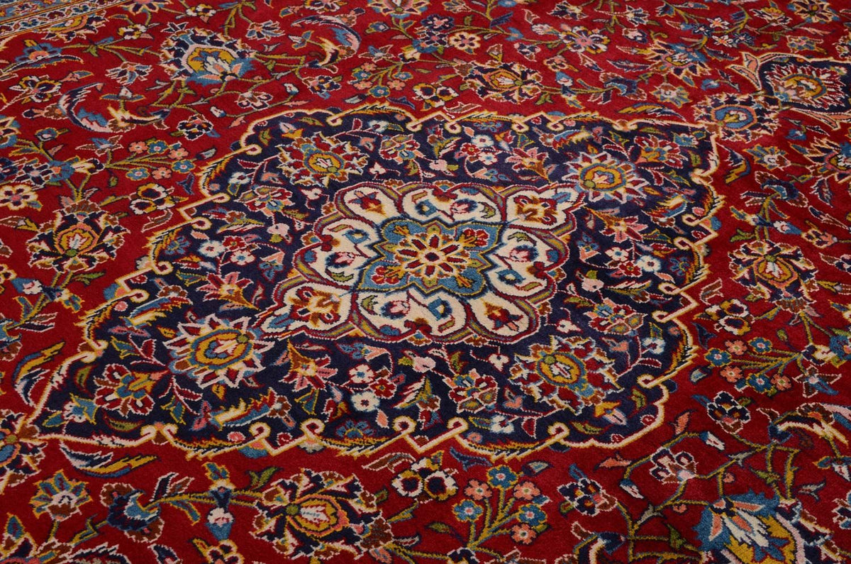 Tapis persan - Keshan - 378 x 253 cm - rouge
