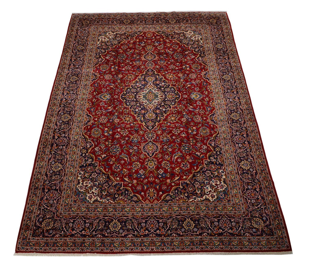 Tapis persan - Keshan - 378 x 253 cm - rouge