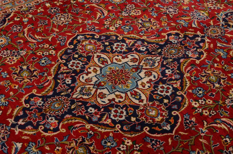 Tapis persan - Keshan - 380 x 254 cm - rouge