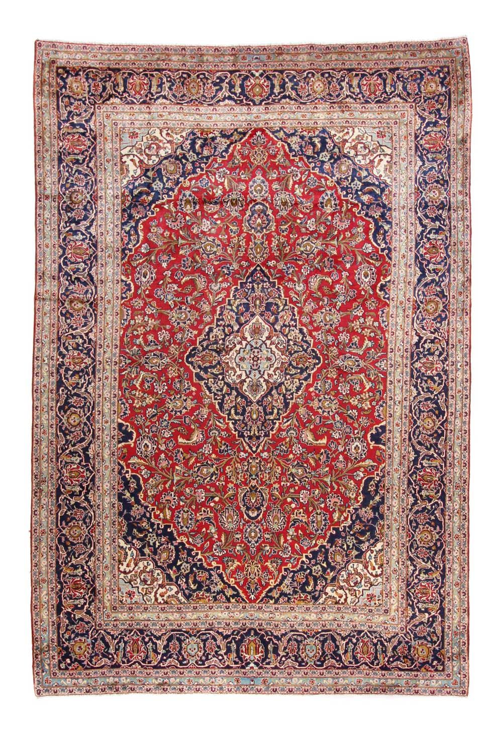 Tapis persan - Keshan - 374 x 251 cm - rouge