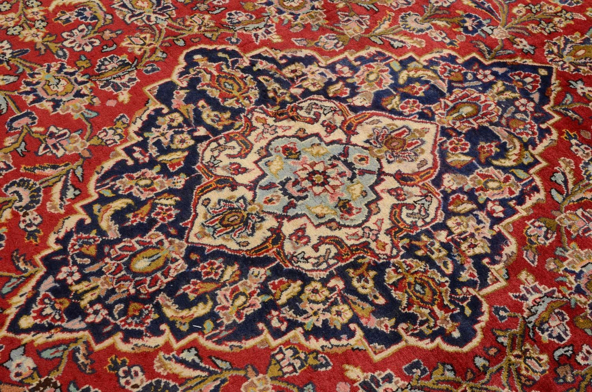 Tapis persan - Keshan - 374 x 251 cm - rouge