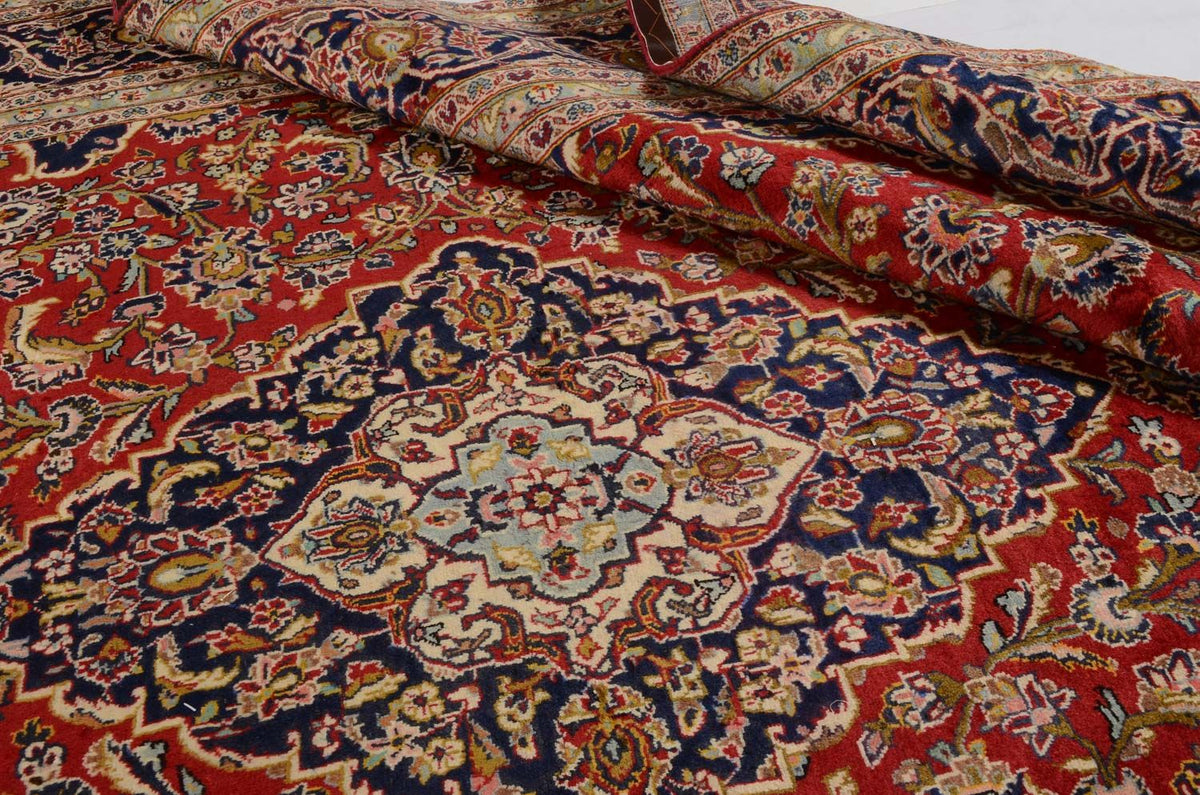 Tapis persan - Keshan - 374 x 251 cm - rouge