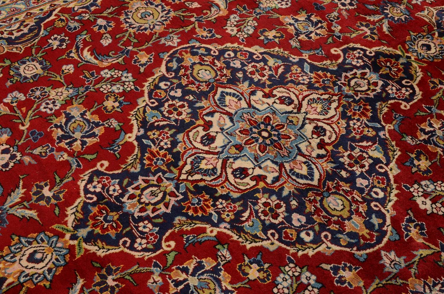 Tapis persan - Keshan - 349 x 239 cm - rouge
